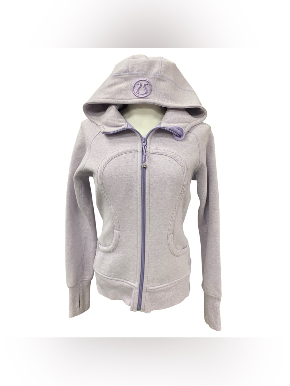 lululemon athletica Lavender Scuba Hoodie Jacket Size S